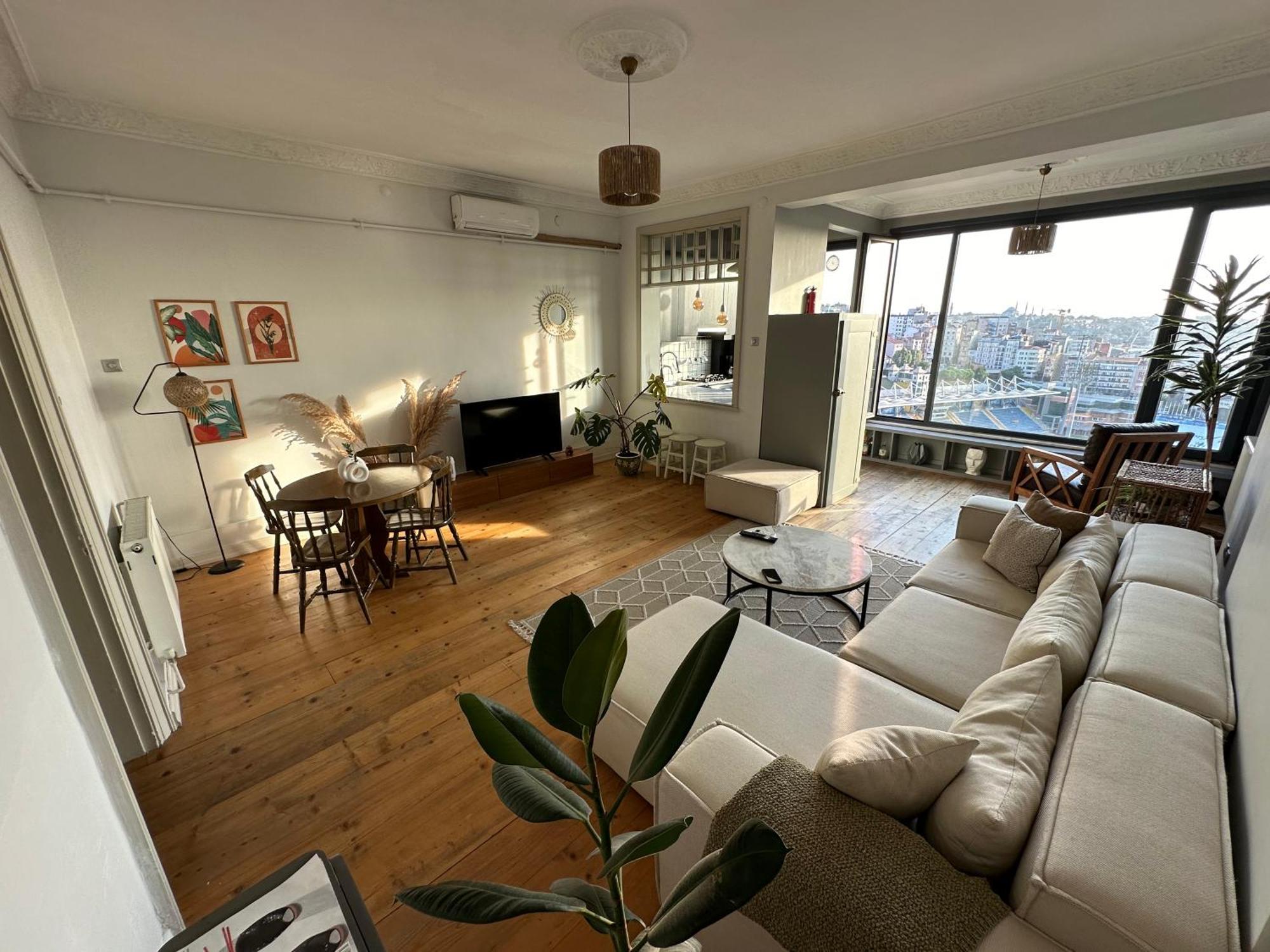 Fantastic Golden Horn View In Beyoglu, Cozy Design Apartman Isztambul Kültér fotó